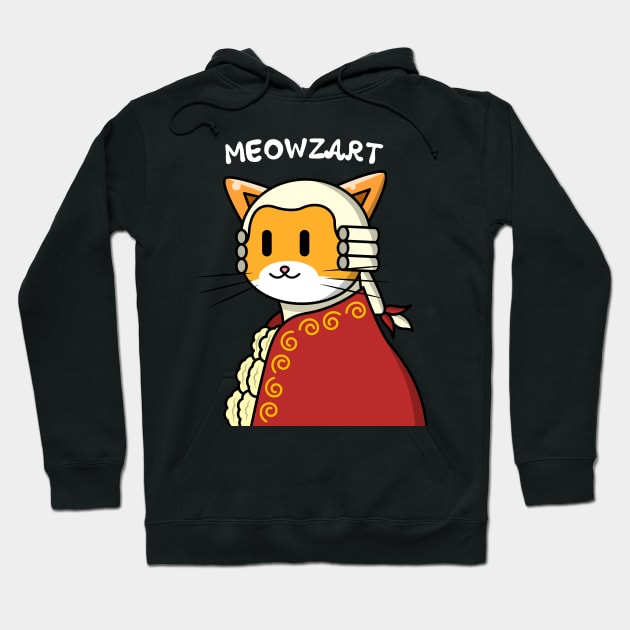 Cute Cat Kawaii Meowzart - Gift Idea Hoodie by anjokaba89